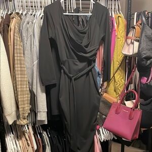 Black High-Waisted Wide Leg Pants – 100% Polyester